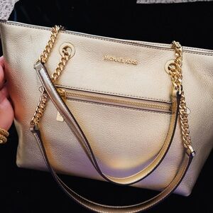 Michael Kors Metallic Gold Shoulder Bag